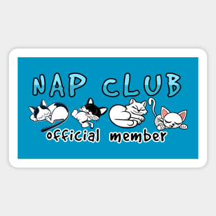cute kitty cat - nap club Magnet